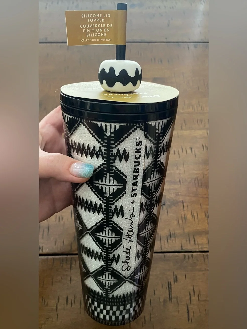 •NEW•Starbucks x Shadé Akanbi ‘Berber Diamond’ 24 oz Cold Cup Tumbler